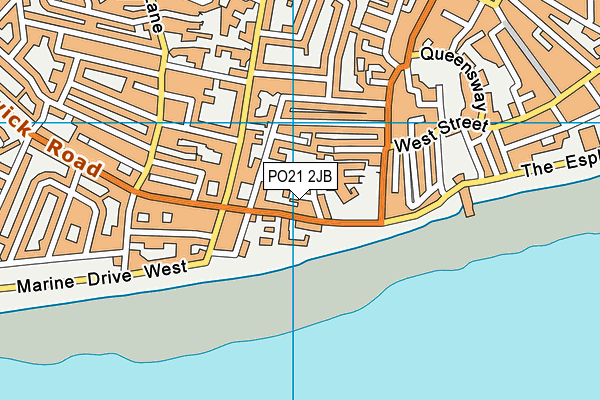 PO21 2JB map - OS VectorMap District (Ordnance Survey) PO21 2JB map - OS VectorMap District (Ordnance Survey)