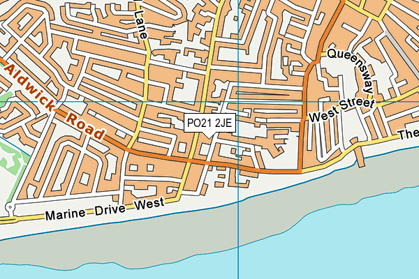 PO21 2JE map - OS VectorMap District (Ordnance Survey) PO21 2JE map - OS VectorMap District (Ordnance Survey)