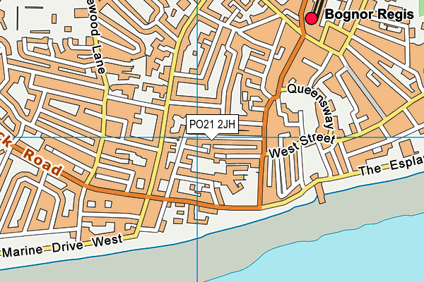 PO21 2JH map - OS VectorMap District (Ordnance Survey) PO21 2JH map - OS VectorMap District (Ordnance Survey)