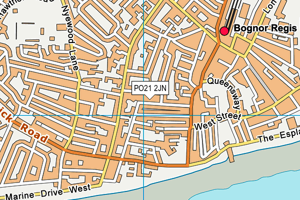 PO21 2JN map - OS VectorMap District (Ordnance Survey) PO21 2JN map - OS VectorMap District (Ordnance Survey)