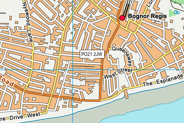 PO21 2JW map - OS VectorMap District (Ordnance Survey) PO21 2JW map - OS VectorMap District (Ordnance Survey)