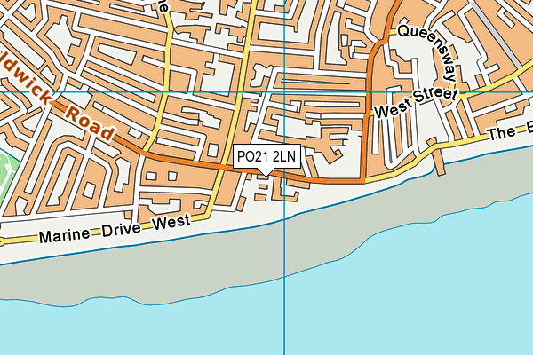 PO21 2LN map - OS VectorMap District (Ordnance Survey) PO21 2LN map - OS VectorMap District (Ordnance Survey)