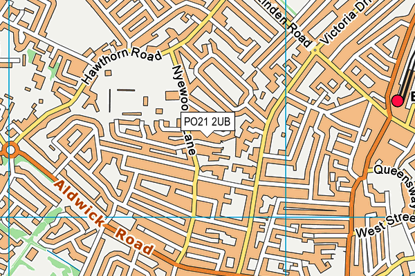 PO21 2UB map - OS VectorMap District (Ordnance Survey) PO21 2UB map - OS VectorMap District (Ordnance Survey)