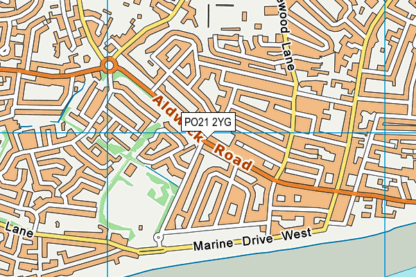 PO21 2YG map - OS VectorMap District (Ordnance Survey) PO21 2YG map - OS VectorMap District (Ordnance Survey)