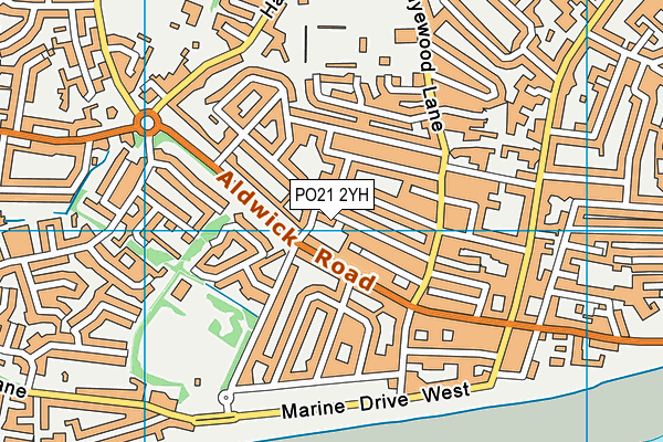PO21 2YH map - OS VectorMap District (Ordnance Survey) PO21 2YH map - OS VectorMap District (Ordnance Survey)