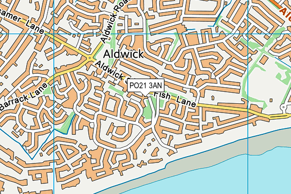 PO21 3AN map - OS VectorMap District (Ordnance Survey) PO21 3AN map - OS VectorMap District (Ordnance Survey)