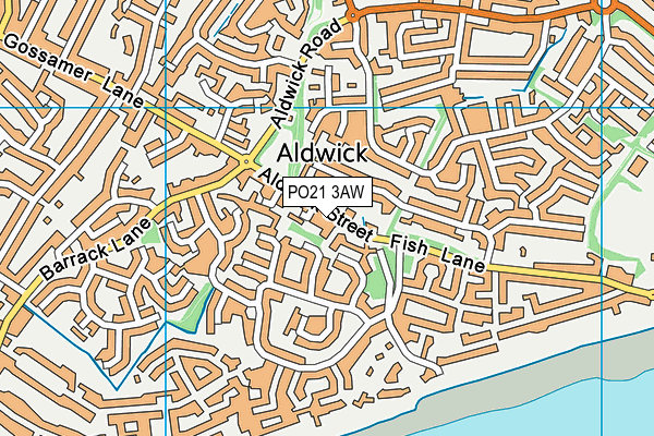 PO21 3AW map - OS VectorMap District (Ordnance Survey) PO21 3AW map - OS VectorMap District (Ordnance Survey)