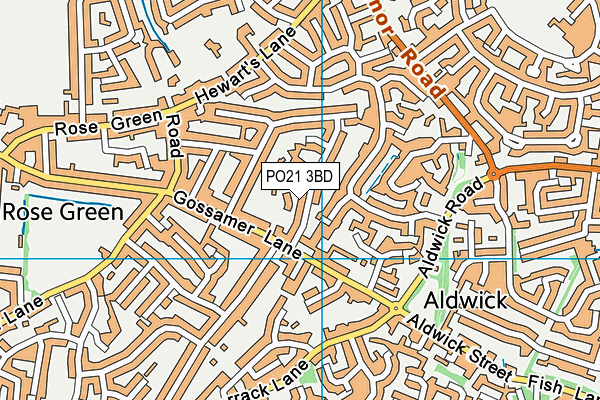 PO21 3BD map - OS VectorMap District (Ordnance Survey) PO21 3BD map - OS VectorMap District (Ordnance Survey)