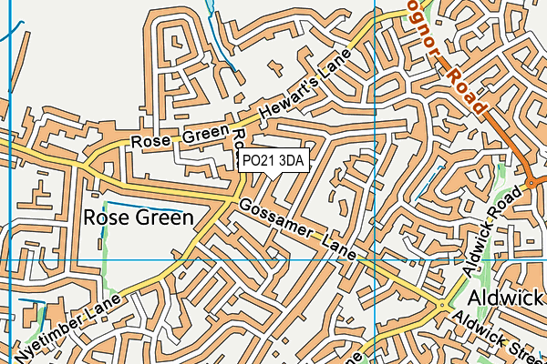 PO21 3DA map - OS VectorMap District (Ordnance Survey) PO21 3DA map - OS VectorMap District (Ordnance Survey)