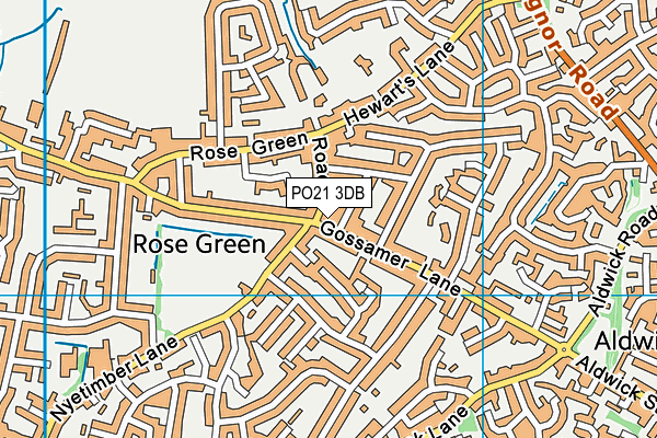 PO21 3DB map - OS VectorMap District (Ordnance Survey) PO21 3DB map - OS VectorMap District (Ordnance Survey)