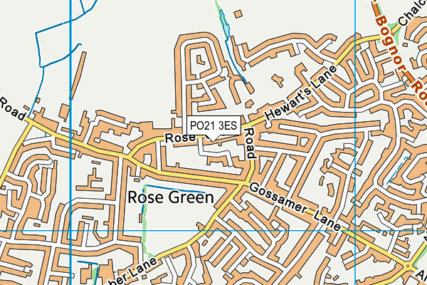 PO21 3ES map - OS VectorMap District (Ordnance Survey) PO21 3ES map - OS VectorMap District (Ordnance Survey)