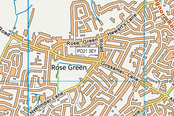 PO21 3EY map - OS VectorMap District (Ordnance Survey) PO21 3EY map - OS VectorMap District (Ordnance Survey)