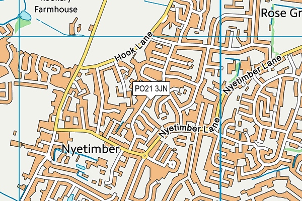 PO21 3JN map - OS VectorMap District (Ordnance Survey) PO21 3JN map - OS VectorMap District (Ordnance Survey)