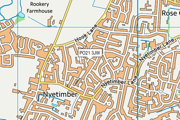 PO21 3JW map - OS VectorMap District (Ordnance Survey) PO21 3JW map - OS VectorMap District (Ordnance Survey)
