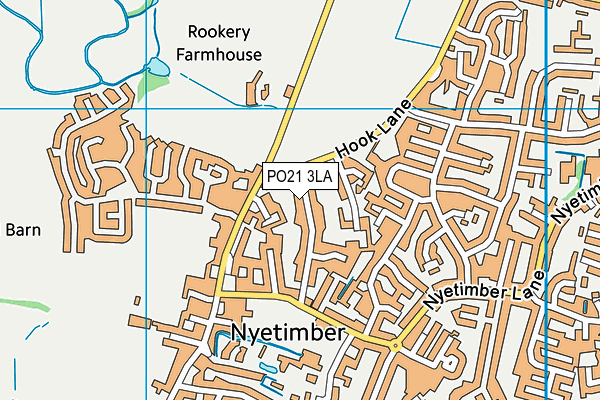PO21 3LA map - OS VectorMap District (Ordnance Survey) PO21 3LA map - OS VectorMap District (Ordnance Survey)