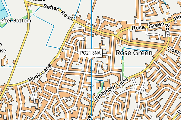 PO21 3NA map - OS VectorMap District (Ordnance Survey)