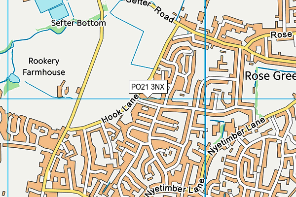 PO21 3NX map - OS VectorMap District (Ordnance Survey) PO21 3NX map - OS VectorMap District (Ordnance Survey)