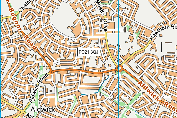 PO21 3QJ map - OS VectorMap District (Ordnance Survey) PO21 3QJ map - OS VectorMap District (Ordnance Survey)