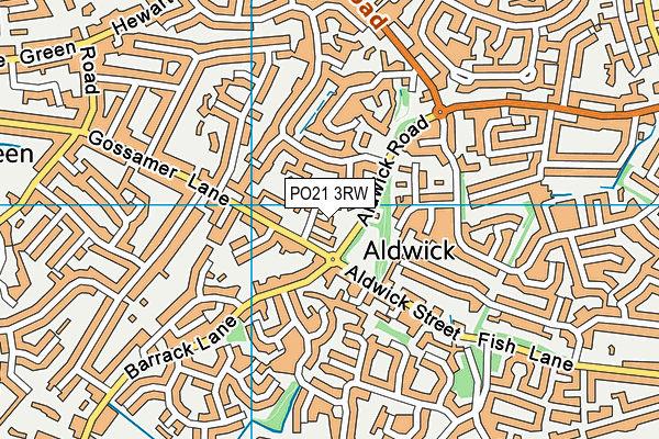 PO21 3RW map - OS VectorMap District (Ordnance Survey) PO21 3RW map - OS VectorMap District (Ordnance Survey)