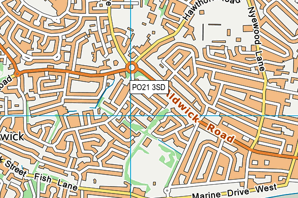 PO21 3SD map - OS VectorMap District (Ordnance Survey) PO21 3SD map - OS VectorMap District (Ordnance Survey)