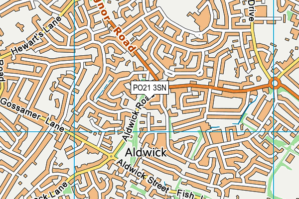 PO21 3SN map - OS VectorMap District (Ordnance Survey) PO21 3SN map - OS VectorMap District (Ordnance Survey)