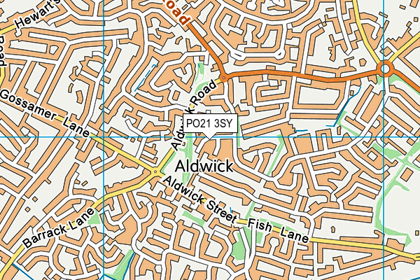 PO21 3SY map - OS VectorMap District (Ordnance Survey) PO21 3SY map - OS VectorMap District (Ordnance Survey)