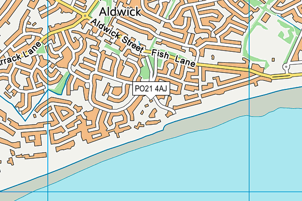 PO21 4AJ map - OS VectorMap District (Ordnance Survey) PO21 4AJ map - OS VectorMap District (Ordnance Survey)