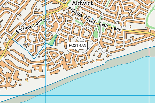PO21 4AN map - OS VectorMap District (Ordnance Survey) PO21 4AN map - OS VectorMap District (Ordnance Survey)