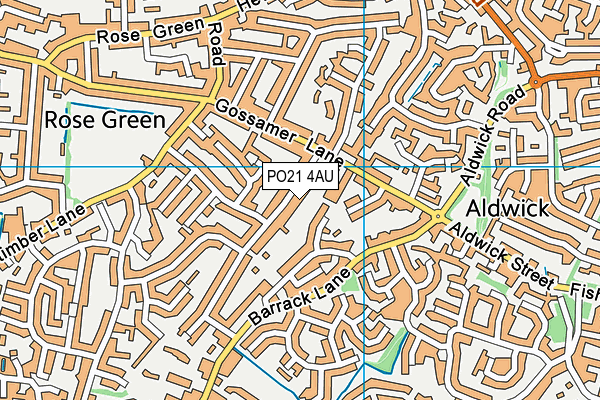 PO21 4AU map - OS VectorMap District (Ordnance Survey) PO21 4AU map - OS VectorMap District (Ordnance Survey)