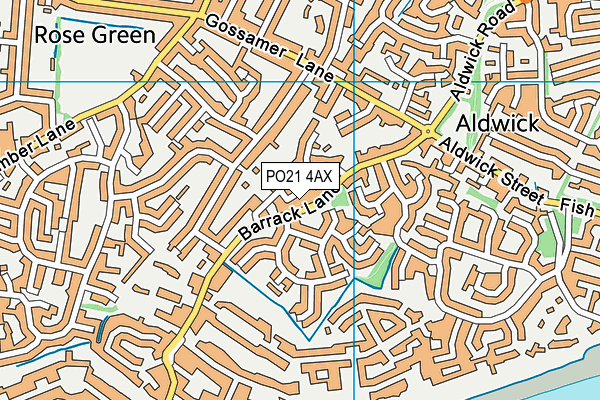 PO21 4AX map - OS VectorMap District (Ordnance Survey) PO21 4AX map - OS VectorMap District (Ordnance Survey)