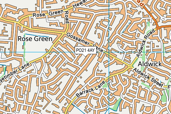 PO21 4AY map - OS VectorMap District (Ordnance Survey) PO21 4AY map - OS VectorMap District (Ordnance Survey)