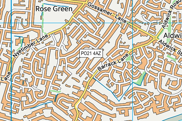 PO21 4AZ map - OS VectorMap District (Ordnance Survey) PO21 4AZ map - OS VectorMap District (Ordnance Survey)