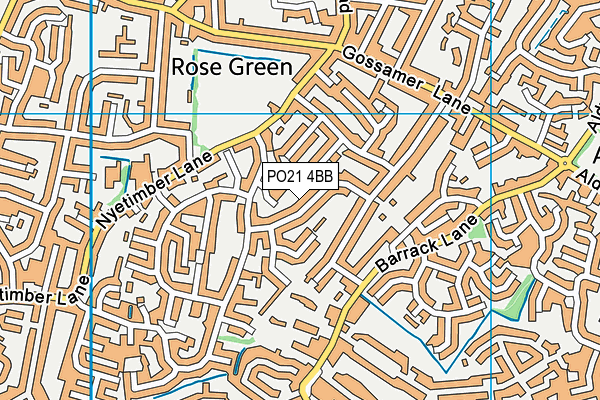 PO21 4BB map - OS VectorMap District (Ordnance Survey) PO21 4BB map - OS VectorMap District (Ordnance Survey)