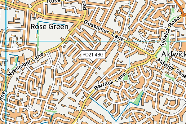 PO21 4BG map - OS VectorMap District (Ordnance Survey) PO21 4BG map - OS VectorMap District (Ordnance Survey)