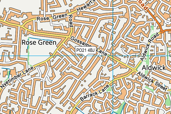 PO21 4BJ map - OS VectorMap District (Ordnance Survey) PO21 4BJ map - OS VectorMap District (Ordnance Survey)