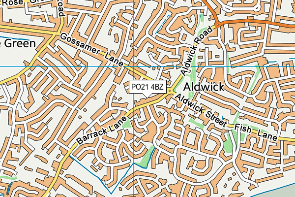 PO21 4BZ map - OS VectorMap District (Ordnance Survey) PO21 4BZ map - OS VectorMap District (Ordnance Survey)