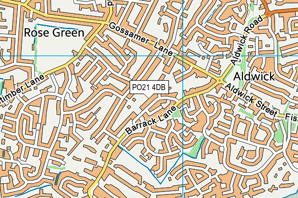 PO21 4DB map - OS VectorMap District (Ordnance Survey) PO21 4DB map - OS VectorMap District (Ordnance Survey)