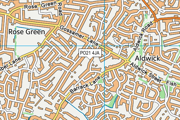 PO21 4JA map - OS VectorMap District (Ordnance Survey) PO21 4JA map - OS VectorMap District (Ordnance Survey)