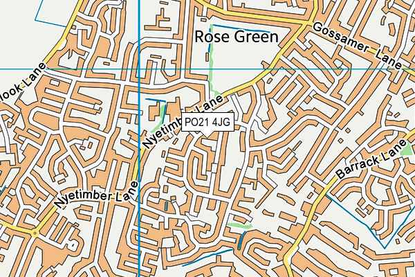 PO21 4JG map - OS VectorMap District (Ordnance Survey) PO21 4JG map - OS VectorMap District (Ordnance Survey)