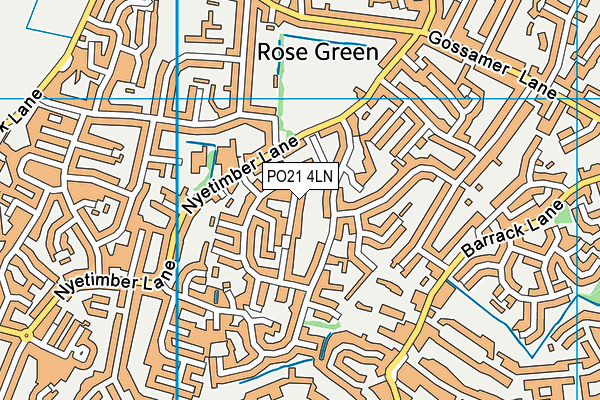 PO21 4LN map - OS VectorMap District (Ordnance Survey) PO21 4LN map - OS VectorMap District (Ordnance Survey)