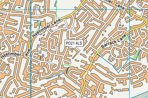 PO21 4LS map - OS VectorMap District (Ordnance Survey) PO21 4LS map - OS VectorMap District (Ordnance Survey)