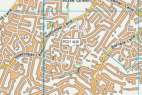 PO21 4LW map - OS VectorMap District (Ordnance Survey) PO21 4LW map - OS VectorMap District (Ordnance Survey)
