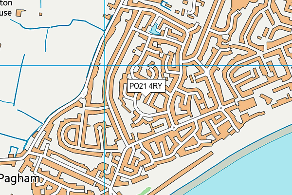 PO21 4RY map - OS VectorMap District (Ordnance Survey) PO21 4RY map - OS VectorMap District (Ordnance Survey)