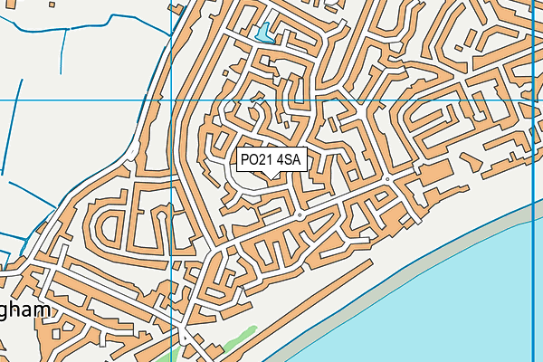 PO21 4SA map - OS VectorMap District (Ordnance Survey) PO21 4SA map - OS VectorMap District (Ordnance Survey)