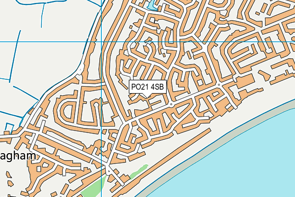 PO21 4SB map - OS VectorMap District (Ordnance Survey) PO21 4SB map - OS VectorMap District (Ordnance Survey)