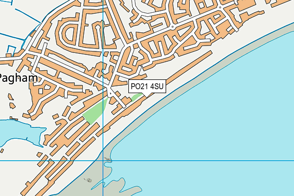 PO21 4SU map - OS VectorMap District (Ordnance Survey)
