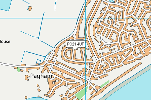 PO21 4UF map - OS VectorMap District (Ordnance Survey) PO21 4UF map - OS VectorMap District (Ordnance Survey)