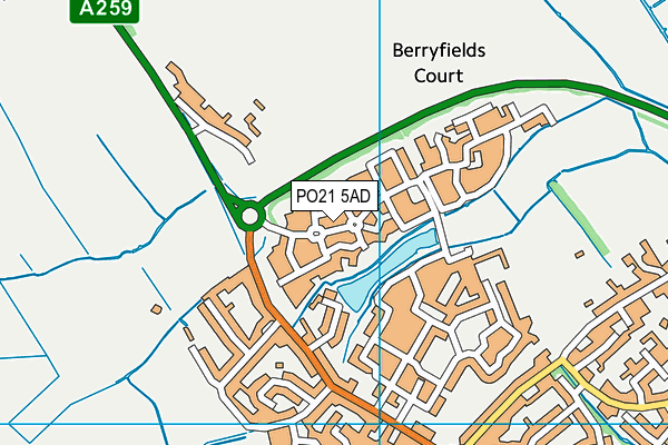 PO21 5AD map - OS VectorMap District (Ordnance Survey) PO21 5AD map - OS VectorMap District (Ordnance Survey)