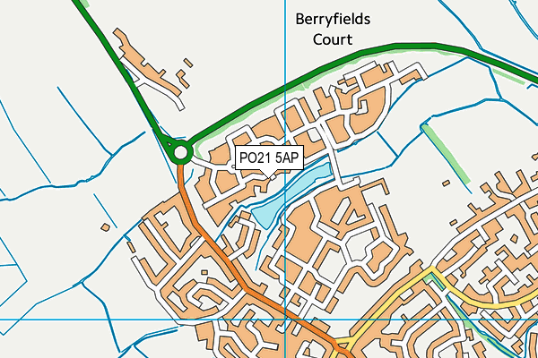 PO21 5AP map - OS VectorMap District (Ordnance Survey) PO21 5AP map - OS VectorMap District (Ordnance Survey)