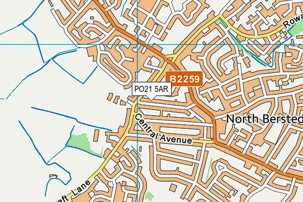 PO21 5AR map - OS VectorMap District (Ordnance Survey) PO21 5AR map - OS VectorMap District (Ordnance Survey)